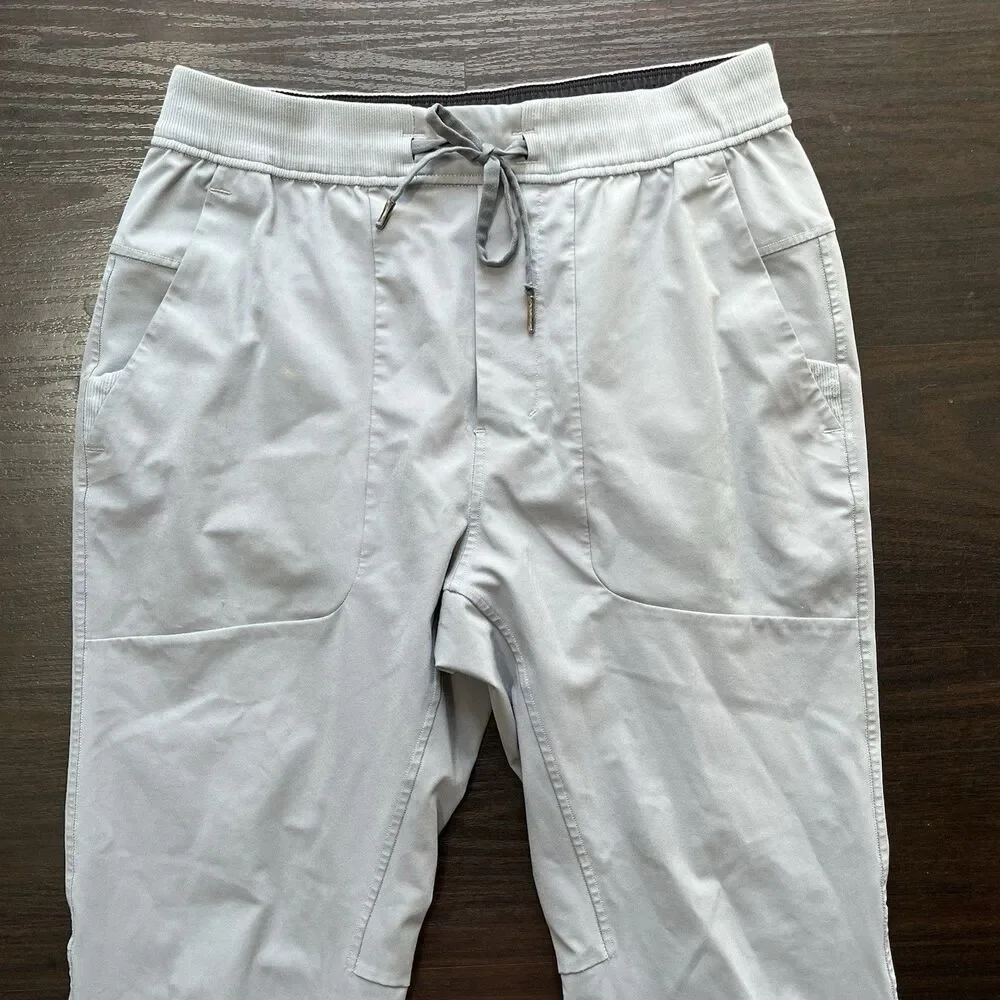 Lululemon Mens M Gray ABC Jogger Pants Warpstreme Athletic Gym Travel Commuter